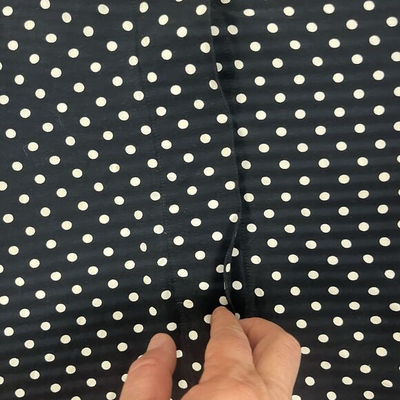 Vintage Liz Claiborne Petite Sz 8 M Blouse Hidden Button Front Polka Dots Office - Picture 10 of 15